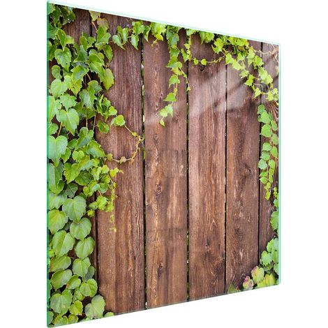 Plaque de protection en verre pour poêle à bois 50x52 (1/5)