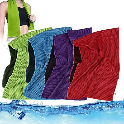 Kühlhandtuch – 30 x 100 cm – Mikrofaser – Für Outdoor- und Indoor-Sportaktivitäten – 4er-Pack (1/5)