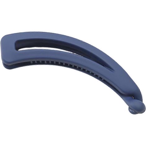 Pince à cheveux en forme de queue de cheval, pince banane, en plastique, pour femme. Épingle à cheveux simple et élégante.-Navy Blue (1/5)