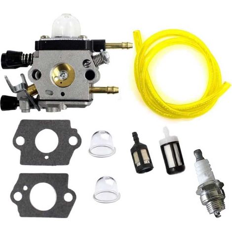 Carburatore e candela per soffiatore Stihl BG45 BG46 BG55 BG65 BG85 SH55 SH85 4229 120 0606. Sostituisce Zama C1Q-S68G. (1/5)