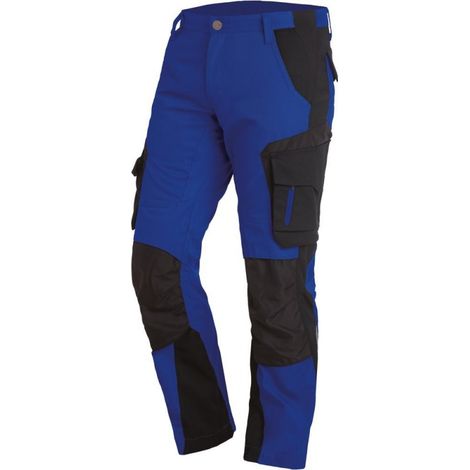 FHB pantalon de travail FLORIAN taille 54 royal / noir - 125100-3620-54 (1/2)