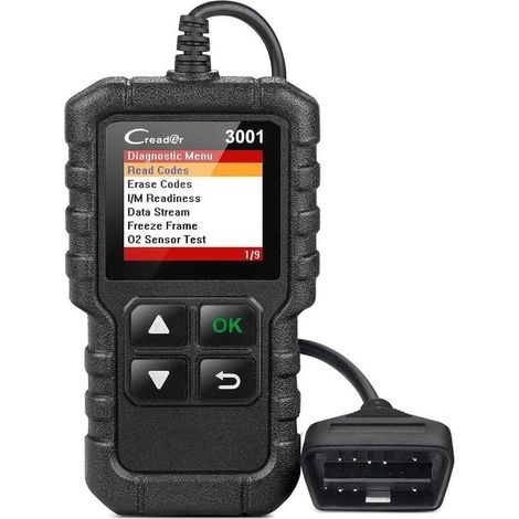 Diagnostic Launch CR3001 Valise Diagnostic Auto Scanner Auto Diagnostic OBD2 pour Voitures à Essence et à Diesel, Lire et Effacer Les Codes d’Erreur du Moteur ,Lecteur OBD Delphi-LIAIKI (1/3)