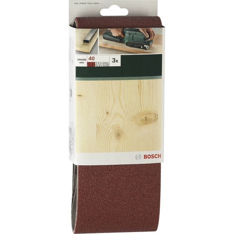 Bosch Schleifband-Set für Bandschleifer rote Qualität K=150 100 x 610 mm 3-tlg. - 2609256227 (1/5)