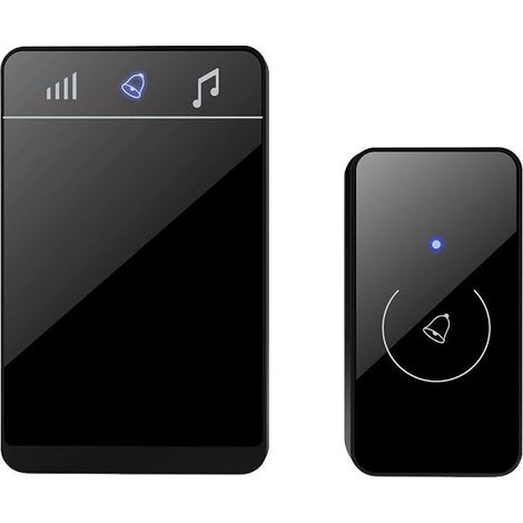 Sonnette sans fil extérieure étanche, indicateur tactile LED, avec-Online Store (1/5)