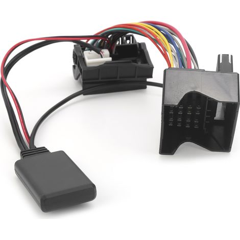 Câble adaptateur audio Bluetooth 5.0 auxiliaire avec micro pour Citroën C2, C3, C4, C5, C6 – kit mains libres voiture, connecteur jack 3.5mm (1/5)