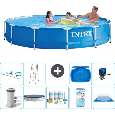 Intex Piscine Tubulaire Ronde - 366x76 cm - 10-pièces S41795 (1/5)