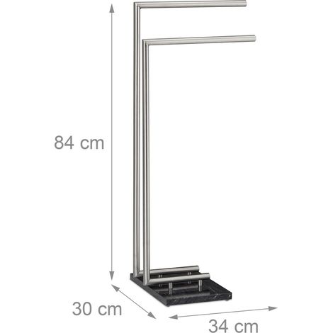 Toallero independiente de piedra soporte de baño 84 cm 130002286