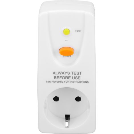 GFCI-Stecker, 16 A, Fehlerstromschutz, automatische Abschaltung, Überspannungsschutz, wasserdicht, stoßfest, Steckdose für Hochdruckreiniger, Whirlpool, Haartrockner, Weiß (1/5)