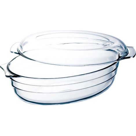 Pirofila da Forno  Trasparente Vetro 3 lt ovale (1/2)
