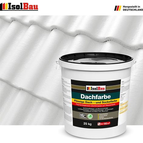 IsolBau Dachfarbe Weiß 25 kg (1/5)