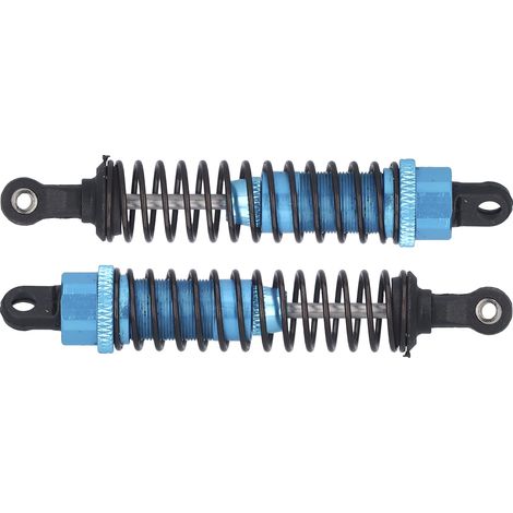 2 Pièces Amortisseurs Bleus en Aluminium 80mm pour TRAXXAS SLASH 2WD, Amortisseurs Améliorés pour Voiture Télécommandée (1/5)