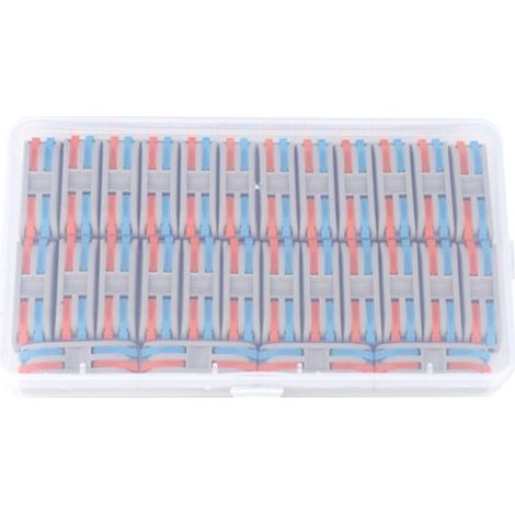 28 Pcs 11 28 AWG PCT-2-2 Connecteur de fil de couleur Borne rapide pour fournitures électriques industrielles,DUBUNS (1/5)