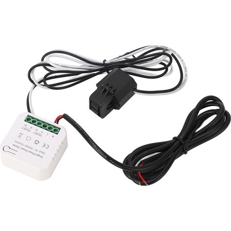 Moniteur d'énergie intelligent pour compteur de consommation d'électricité ZigBee KWh avec transformateur de courant à pince 80A 90-250VAC