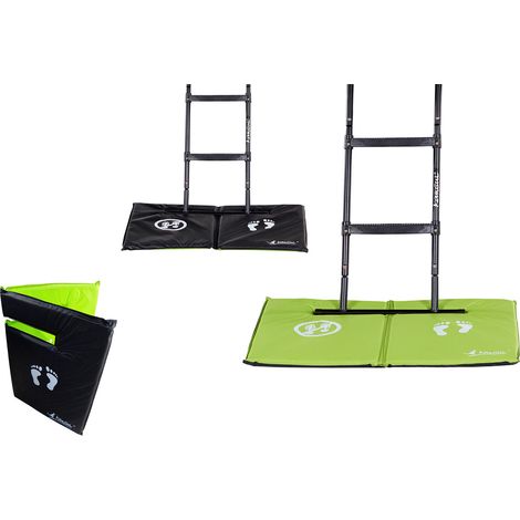 Tapis de sol réversible pour trampoline – Noir ou vert – Traité anti-U.V. – Résistant aux intempéries – Universel pour tous trampolines – Kangui (1/5)