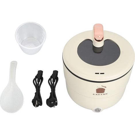 Cuiseur à Riz électrique, Petit Cuiseur à Riz de 1,8 L Double Couche Anti-brûlure, Revêtement Antiadhésif de Alimentaire, Multicuiseur pour Nouilles, Soupe, Mijotage (1/5)