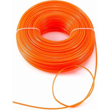 FILO PER DECESPUGLIATORE QUADRO 3 MM BOBINA 15 MT M TAGLIAERBA CAVO MATASSA 199
