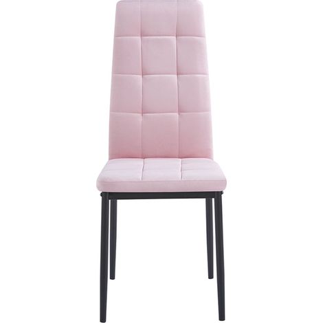 Packs Sillas Comedor - Pack 4 Sillas Lan Terciopelo - Rosa (1/2)