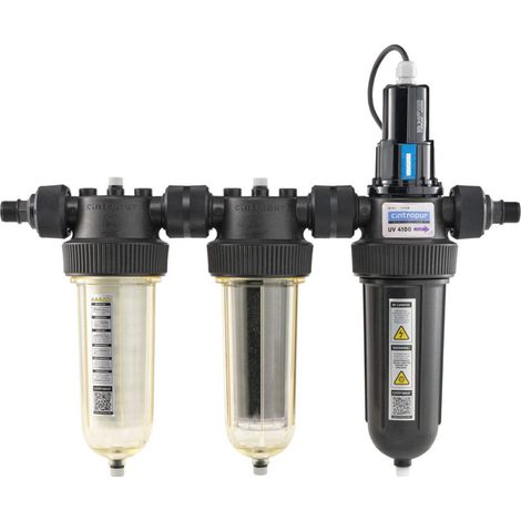 Cintropur – Stérilisateur UV 40W pour eau potable – Filtration mécanique et désinfection – Élimine 99,9% des bactéries – Débit jusqu'à 2,1 m³/h