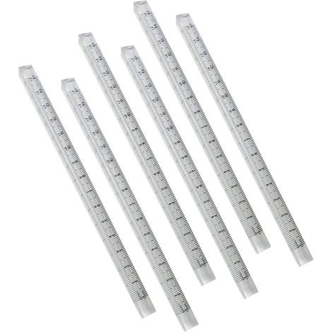DOITOOL Lot de 6 règles en plastique transparentes pour le (1/5)