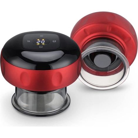 Masajeador eléctrico con ventosas: succión dinámica inteligente, dispositivo de terapia de vacío 3 en 1, herramienta profesional de raspado de 1500 mAh para aliviar el dolor. (1/5)