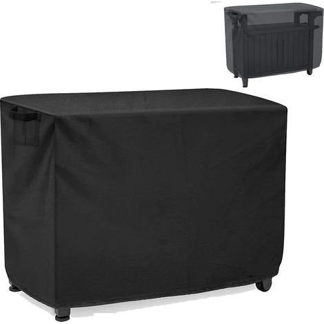 Nappe de table portable, imperméable et résistante à la poussière, housse de table d'extérieur avec tissu Oxford 420D et cordon de serrage réglable (84 x 61 x 81 cm) (1/5)