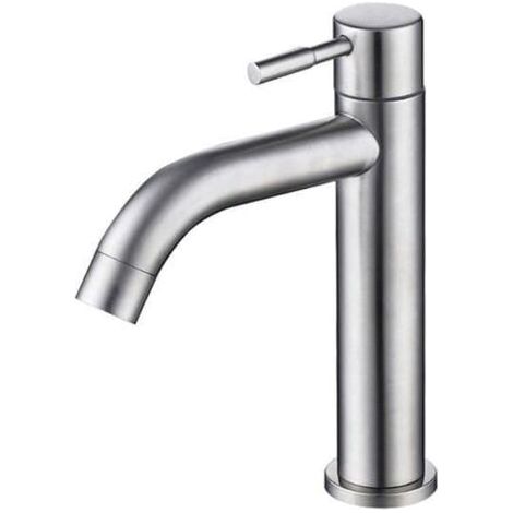 Robinet, eau froide uniquement, bec courbé, avec tuyau antidéflagrant de 80 cm (1/5)
