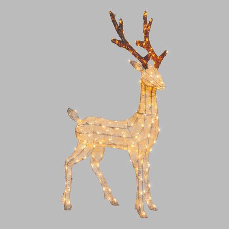 Renna 3D 105 cm 200 LED traditionell IP44 mit Timer