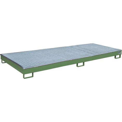 Bauer Südlohn Bac à étagère avec insert PE RW-GR 3300-1 PE, peint, vert réséda