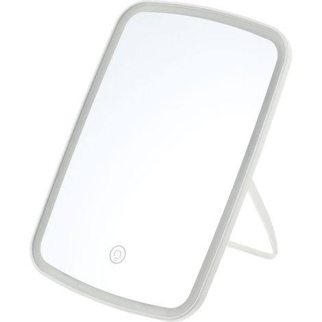 Miroir De Maquillage À LED De Table avec Lumières Miroir De Bureau Portable pour (1/5)