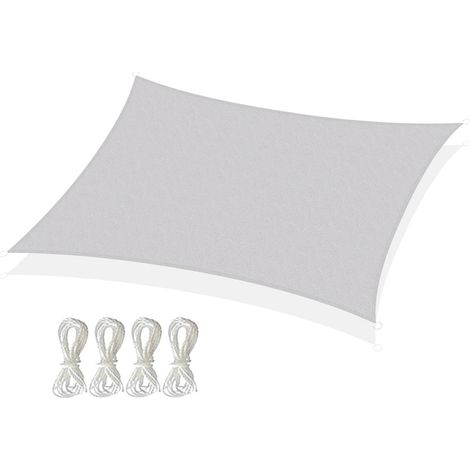 Trade-Shop HDPE Sonnensegel / Sonnenschutz 4x6m Rechteck wasserdurchlässig atmungsaktiv für Camping Innenhof Garten Park Spielplatz / UV-Schutz (1/4)
