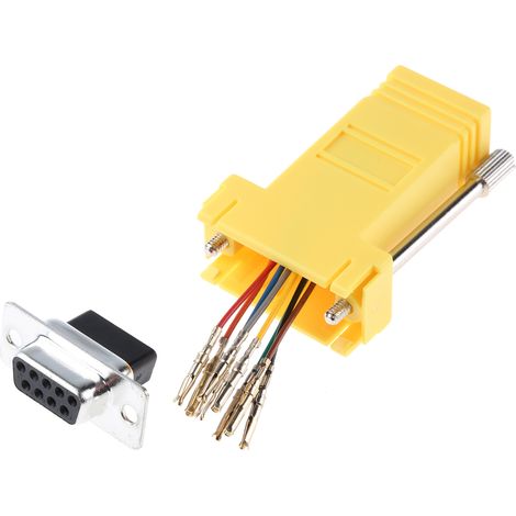 Adaptateur Sub-D 9 Femelle vers RJ45 Femelle RS PRO ( Prix pour 1 ) (1/2)