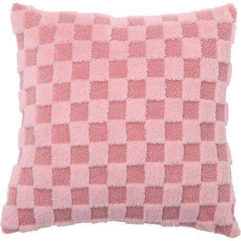 Fodere decorative per cuscini per divano, auto, camera da letto, piccola federa quadrata in peluche, motivo geometrico, 45x45 cm, set da 2. (1/3)