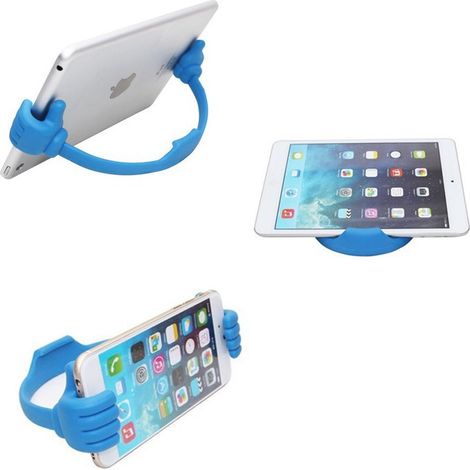 Lot de 5 supports de téléphone « paresseux » pour la Saint-Valentin - support universel pour téléphone portable à poser au bureau - gadgets amusants - support pour smartphone compatible iPhone, iPad, (1/4)