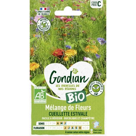 Gondian - mélange de Fleurs cueilette Estivale (1/2)