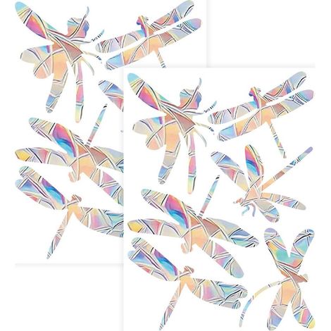 Schmetterlings-Fensteraufkleber – Regenbogenprisma – Elektrostatische PVC-Lösung, kein Klebstoff erforderlich – Für Innenfenster – 2 Stück (1/5)