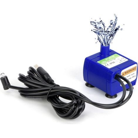 Pompe à eau submersible pour fontaine pour animaux de compagnie avec cble d'alimentation de 5,9 pieds, pompe de remplacement pour fontaine pour animaux de compagnie (1/5)