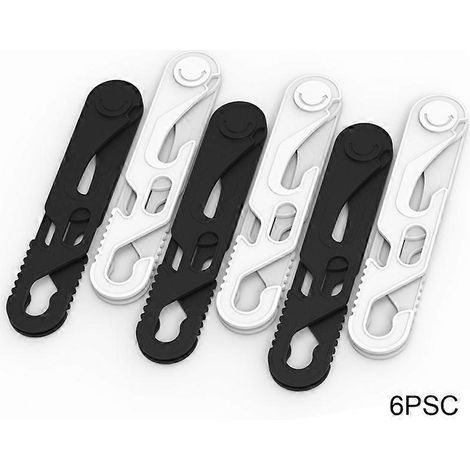 Lot de 6 cintres pliables portables, étendoir à linge pliable ultra-résistant pour une utilisation intérieure et extérieure, idéal pour les voyages.