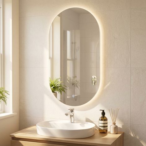 Project Specchio bagno LED 40x80 cm antiappannamento con sensore touch (ZPROV8040LED) (1/5)
