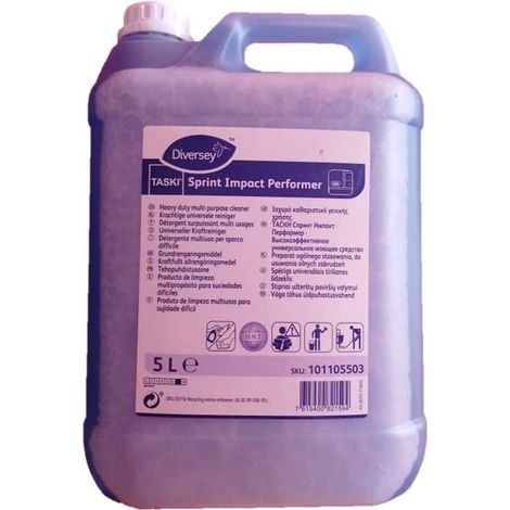 TASKI SPRINT IMPACT PERFORMER - 5 L - DÃƒÂ©tergent surpuissant multi usages