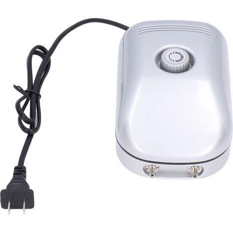 Pompe à air silencieuse pour aquarium 5W ACO-9602 - Aérateur à bulles pour bassin à poissons, oxygénation de l'eau - 220V (1/5)