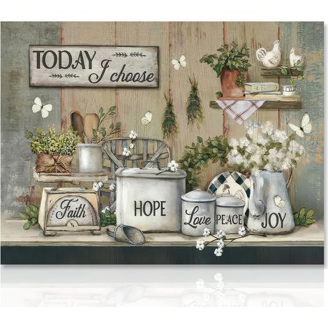 Ferme rustique cuisine Wall Art poster ferme rustique cuisine photo Cuisine salle à manger décoration motivation Wall poster 12x16 unframed (1/5)
