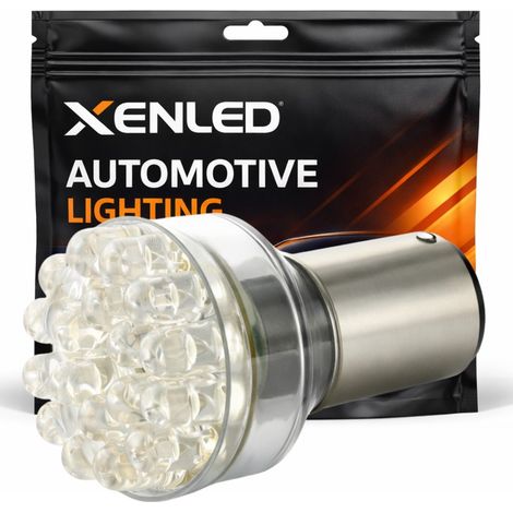 Ampoule 24 LED - BA15S P21W 1156 T25 - Blanc - 12V LED de voiture (1/5)