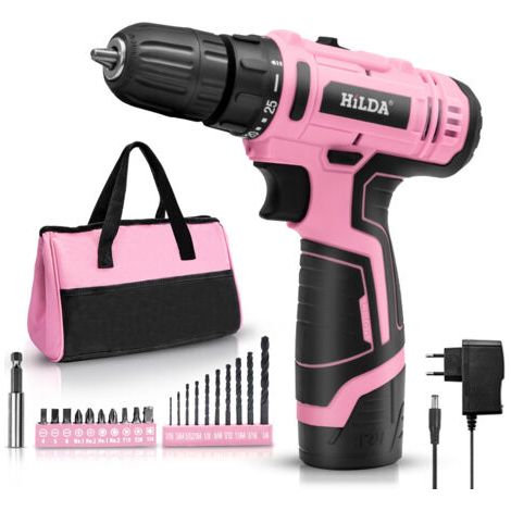 – Perceuse-visseuse sans fil 12V – Couple 20Nm – Vitesse 0-1400 tr/min – Sac de rangement inclus – Pour travaux de précision
