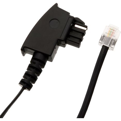S/CONN maximum connectivity 70093- cable telefónico 3 m Negro