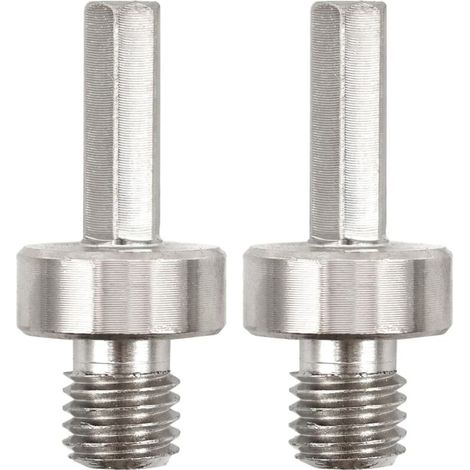 Adaptateur de Foret Diamant - 2 pièces M14 Filetage à 3/8 Hexagonal Tige Scie Cloche Diamant Adaptateur pour Perceuse à Main électrique