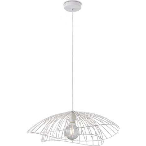 Sospensione Contemporanea Adelaide In Metallo Bianco 1 Luce E27 (1/5)