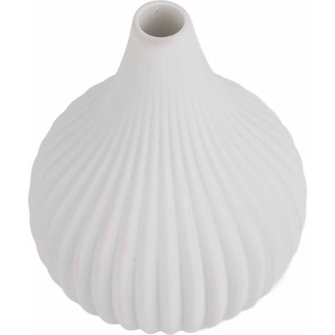 Vase en céramique moderne et simple, décoration pour la maison, la table ou le bureau (petit modèle blanc) (1/5)