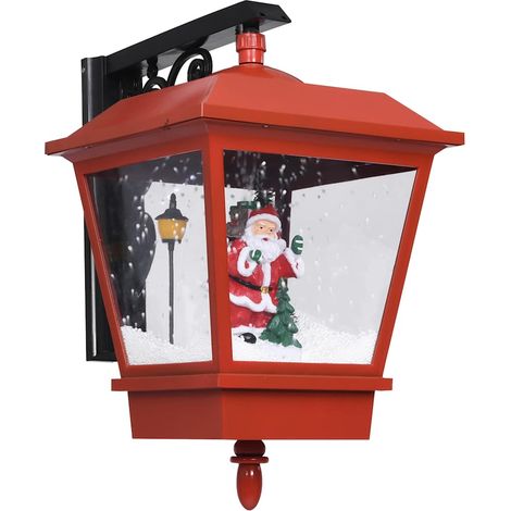 Christmas Wall Lamp with LED Lights and Santa Red 40x27x45 cm vidaXL (1/5)