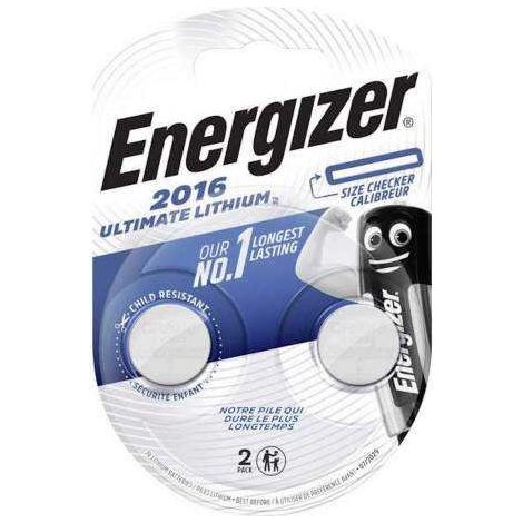 .2 Piles CR2016 Energizer Ultimate Lithium 3V.
. (1/2)