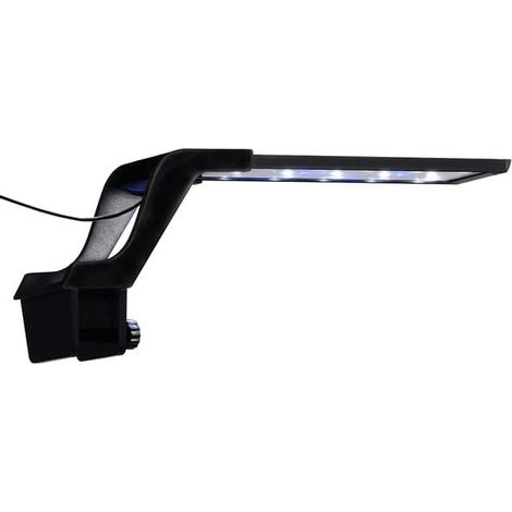 Lampe LED pour aquarium avec pince, 25-45 cm, bicolore bleue et blanche. (1/5)